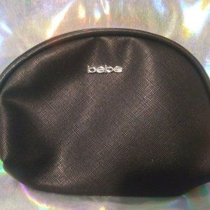 Upcycled Xmas Gift Black Bebe Zipper Make up bag Plus Bonus ACCS